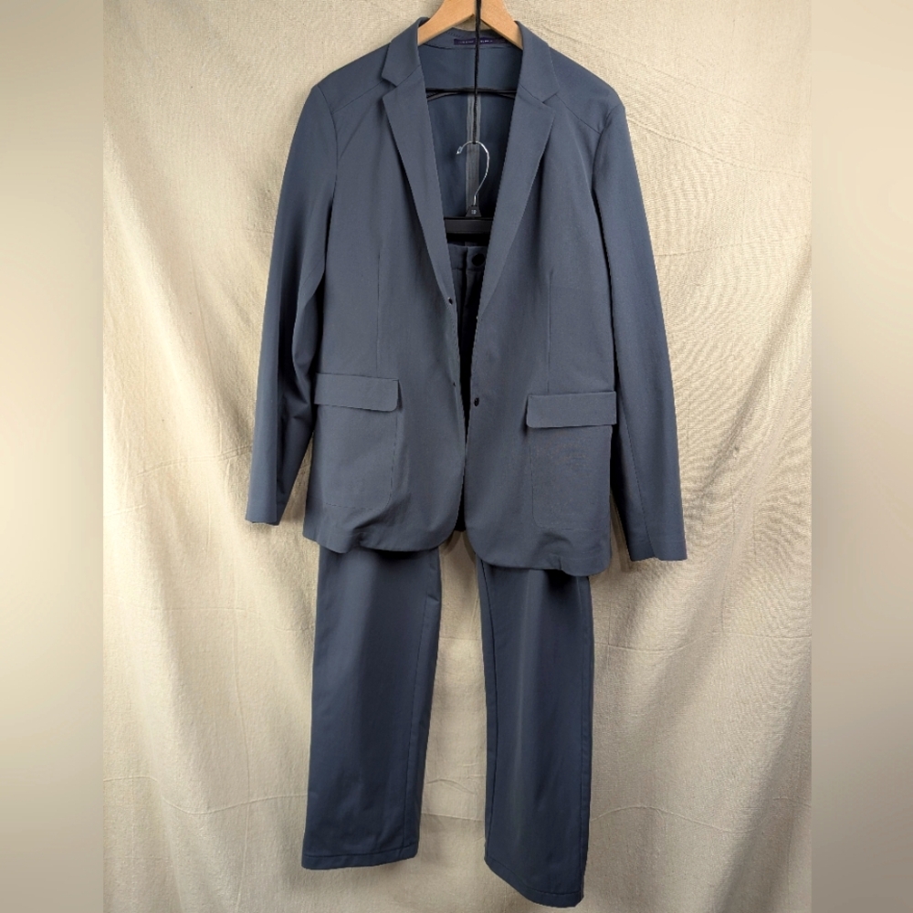 Ministry of Supply Aviator Suit Gray Slim Fit Tailored